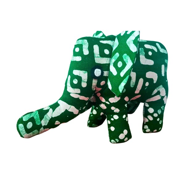 Peluche éléphant en tissus