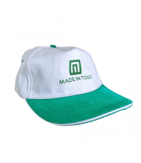 Casquette MADE (blanc) by MADE IN TOGO